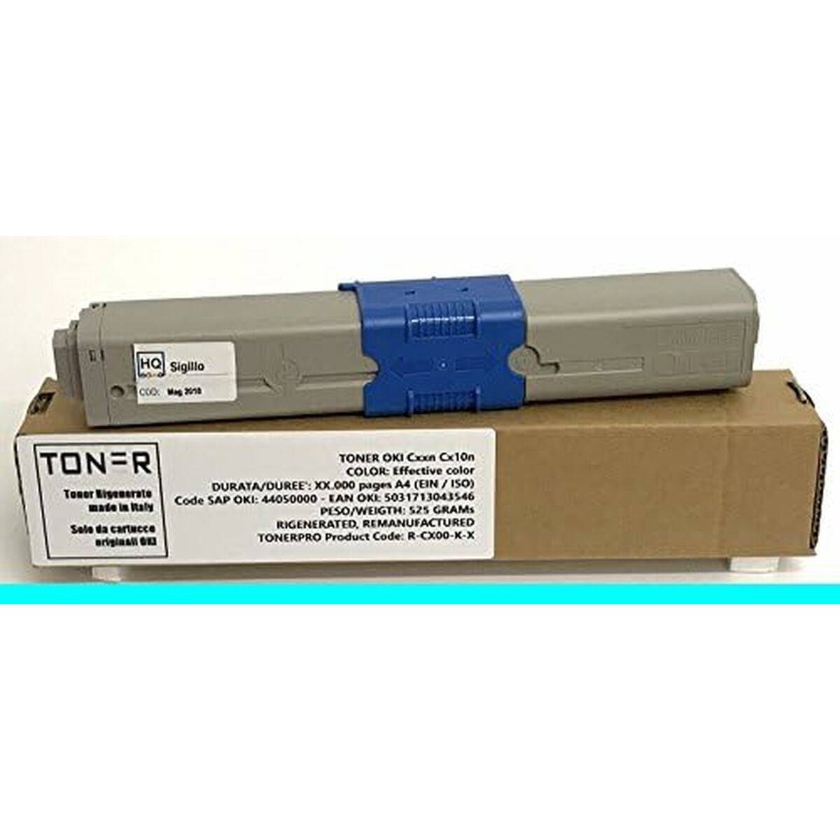 OKI C301 C302 cartouche de toner cyan capacité standard 1.500 pages pack de 1