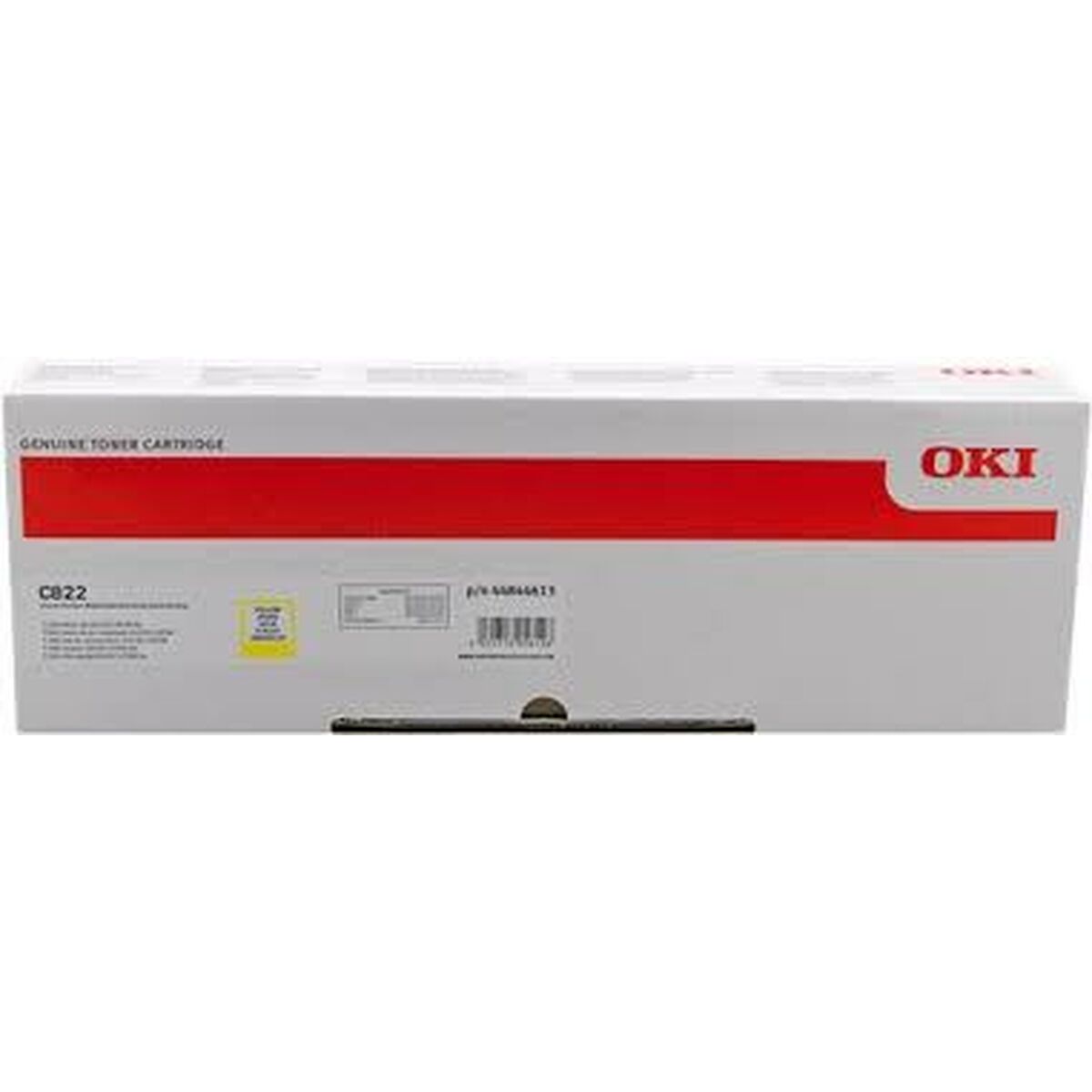 OKI C822 cartouche de toner jaune capacité standard 7.300 pages pack de 1jaune  toner C822 series (7.3K)