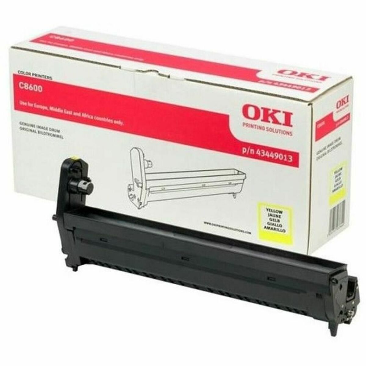 OKI MC853/873 yellow drum