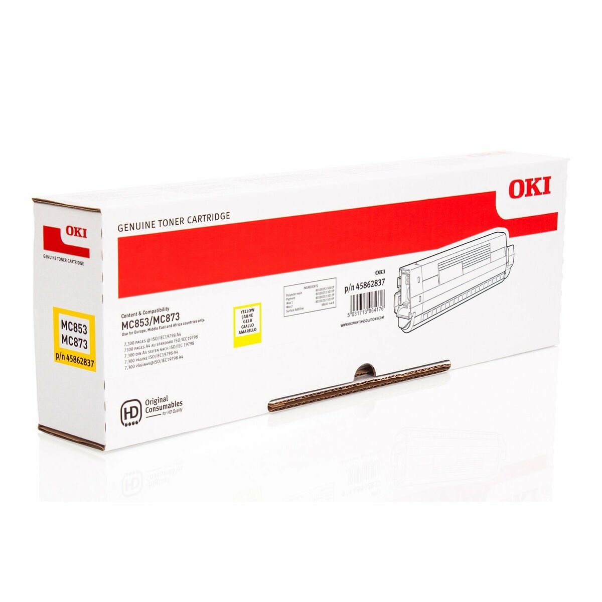 OKI MC853/873 yellow toner 7.3K
