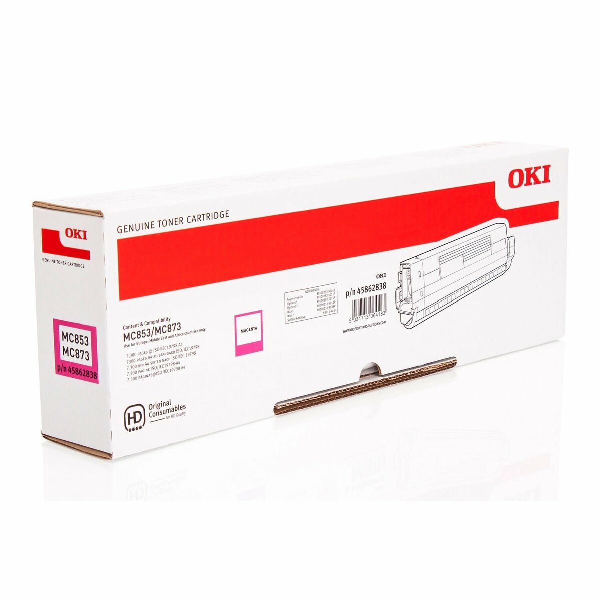 OKI MC853/873 magenta toner 7.3K
