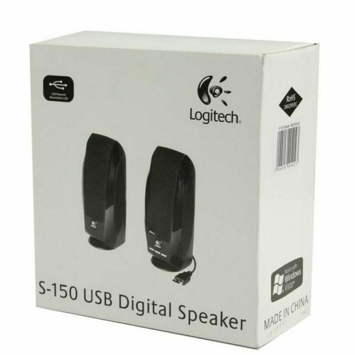 LOGITECH S150 Digital USB Speakers for PC USB 1.2 Watt Total black