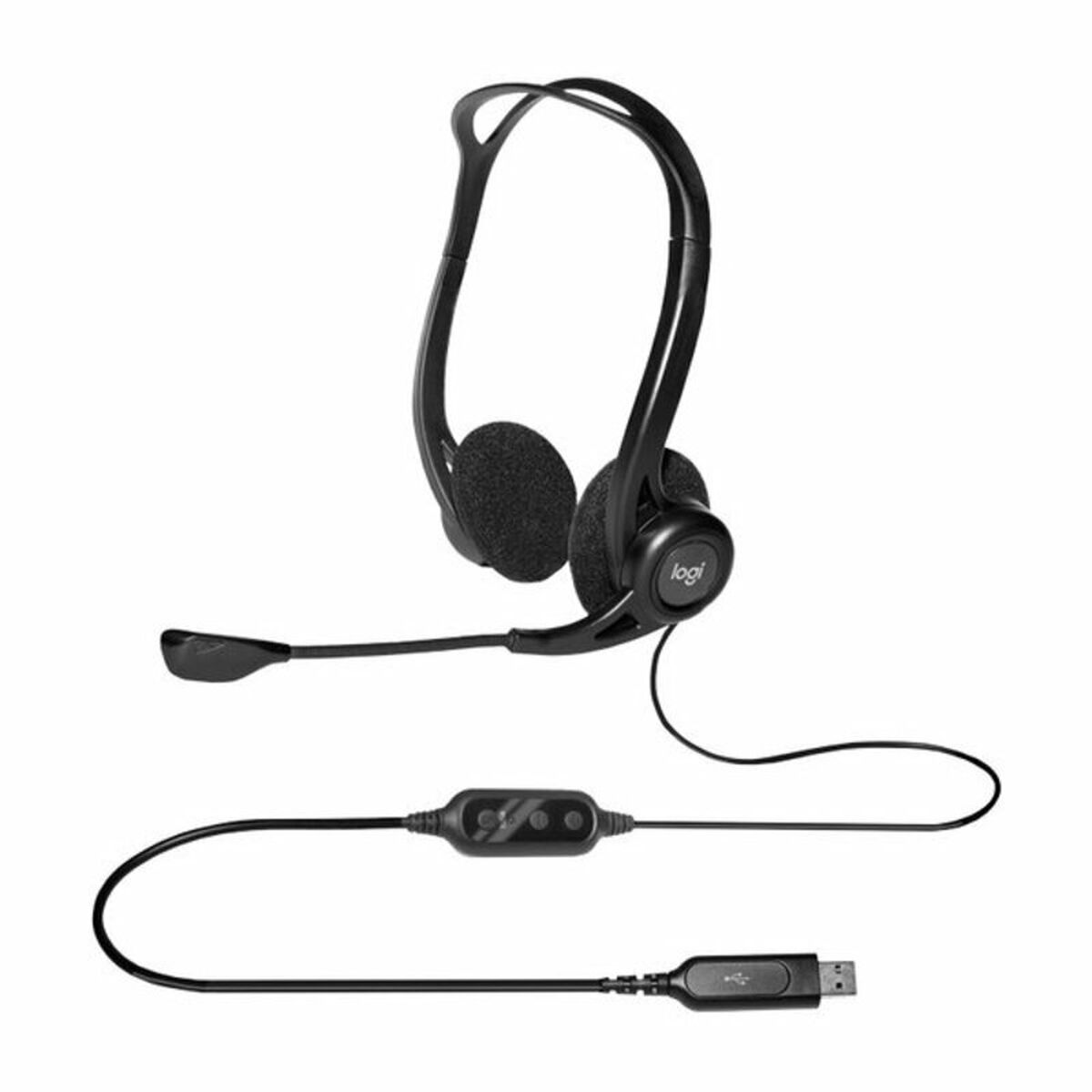 LOGITECH PC Headset 960 USB Headset on-ear wired