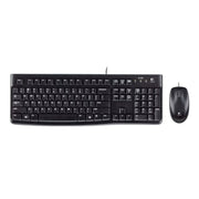 Logitech MK120 clavier Souris incluse USB QWERTZ Allemand Noir
