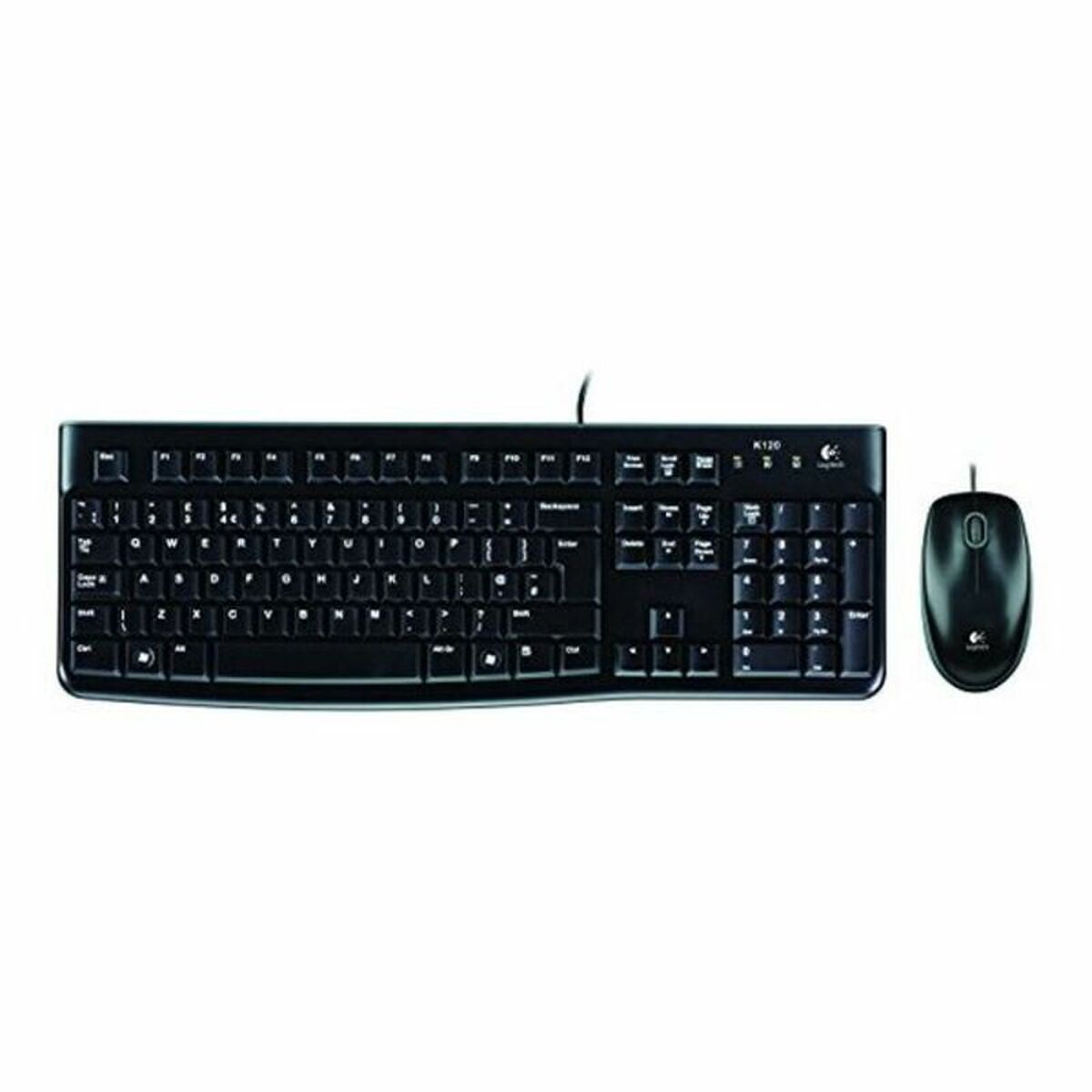 Logitech 920-002550 clavier Souris incluse USB QWERTY Espagnole Noir