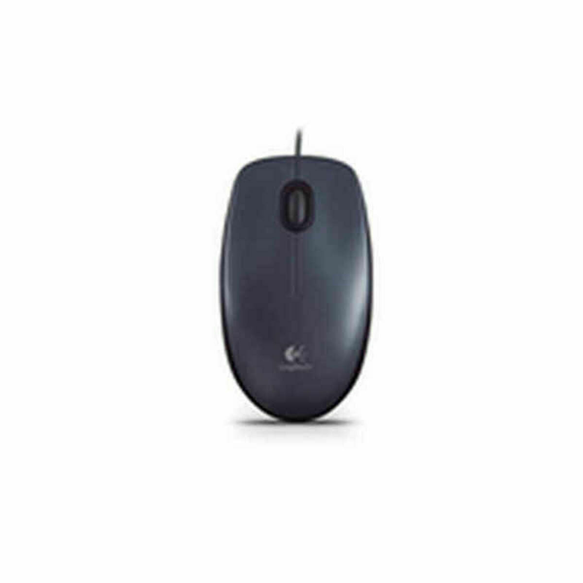 LOGITECH M90 Mouse right and left-handed optical wired USB