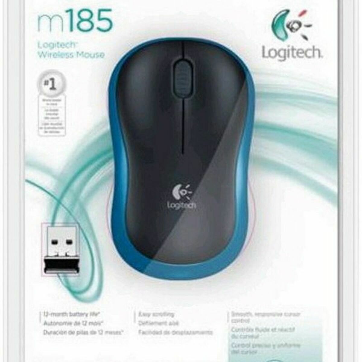 Wireless Mouse M185 Blue EER