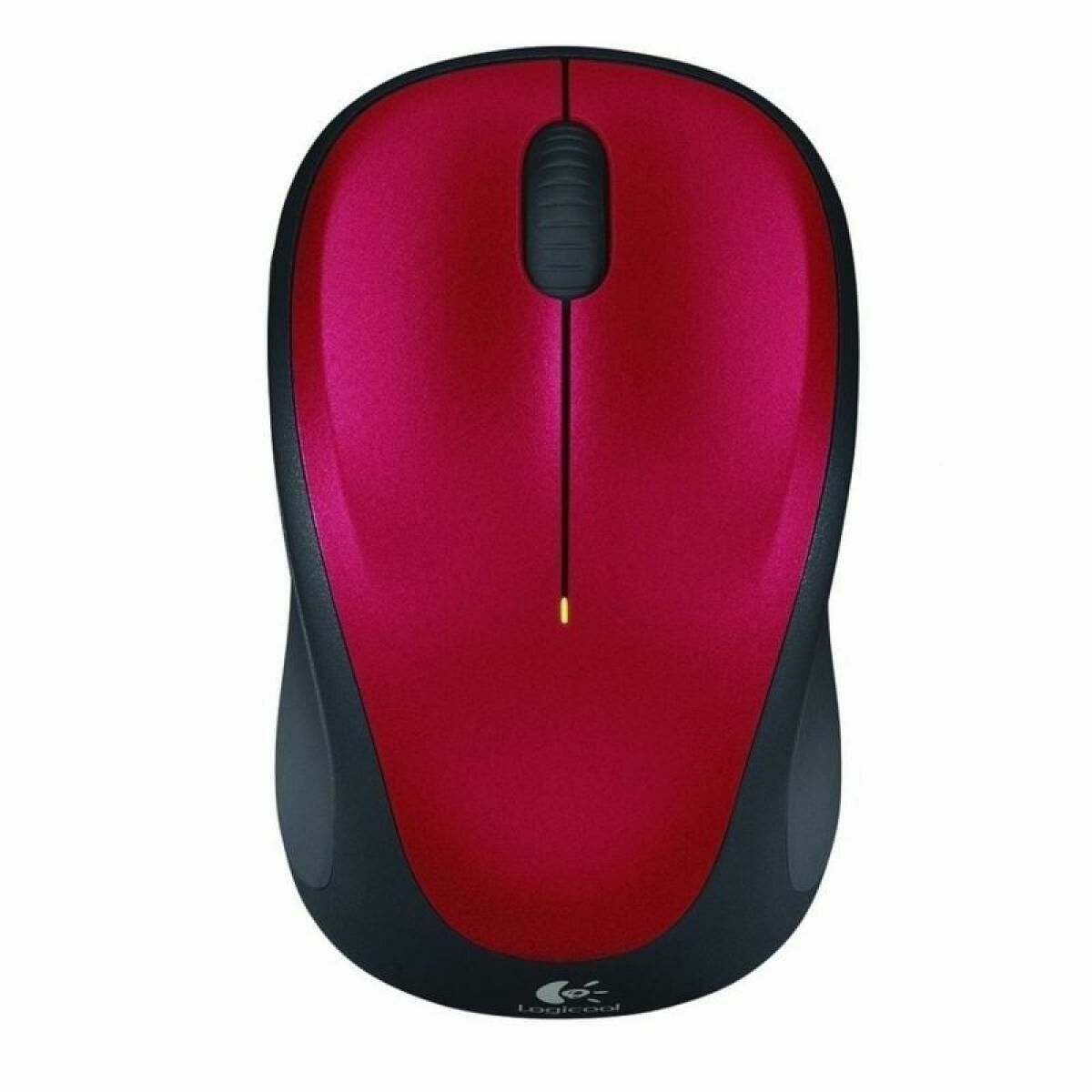 LOGITECH M235 Mouse optical wireless 2.4 GHz USB wireless receiver red