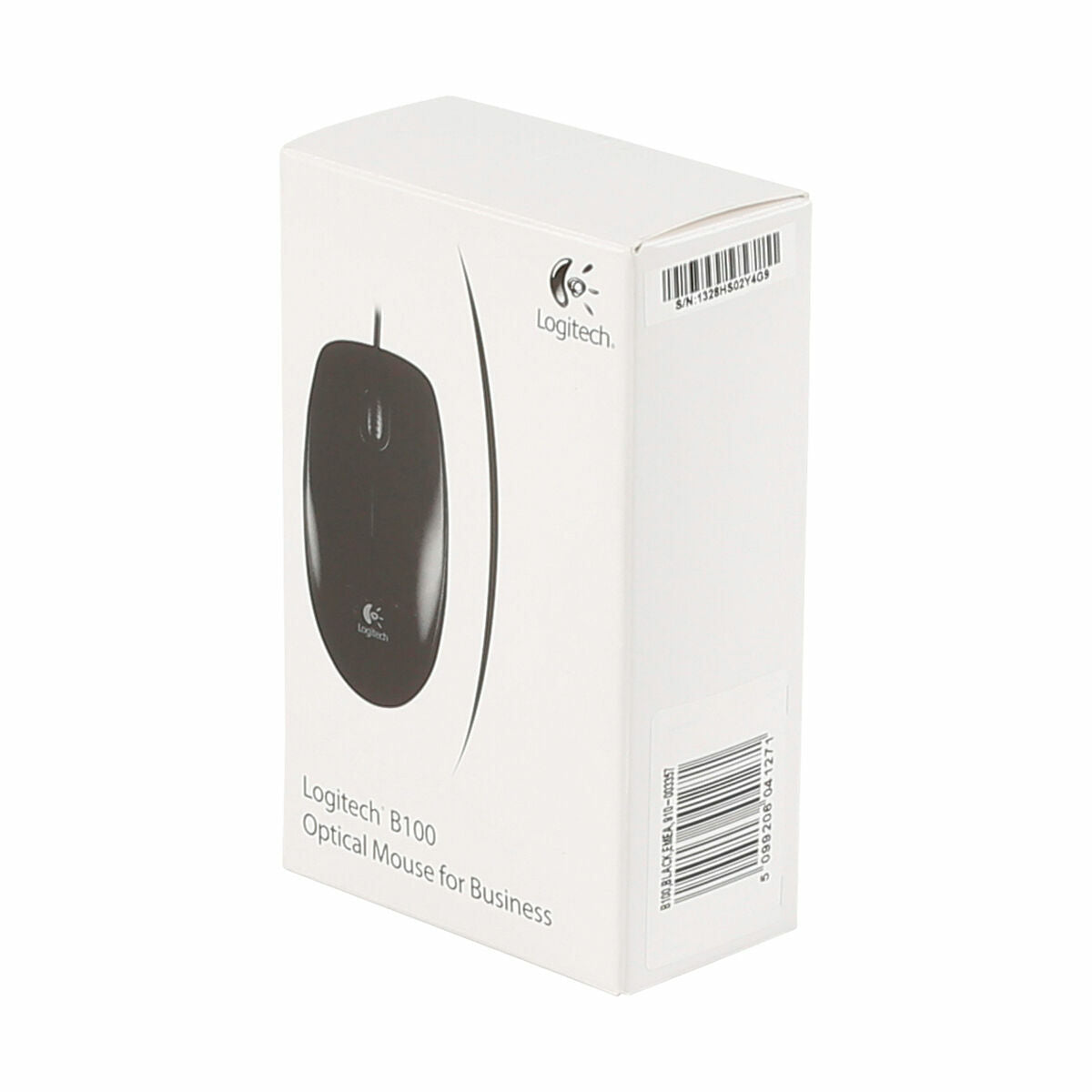 LOGITECH B100 Mouse right and left-handed optical 3 buttons wired USB black