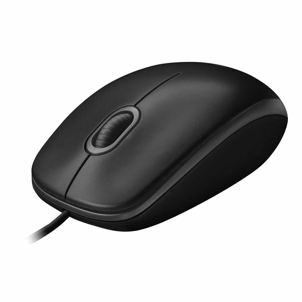 LOGITECH B100 Mouse right and left-handed optical 3 buttons wired USB black