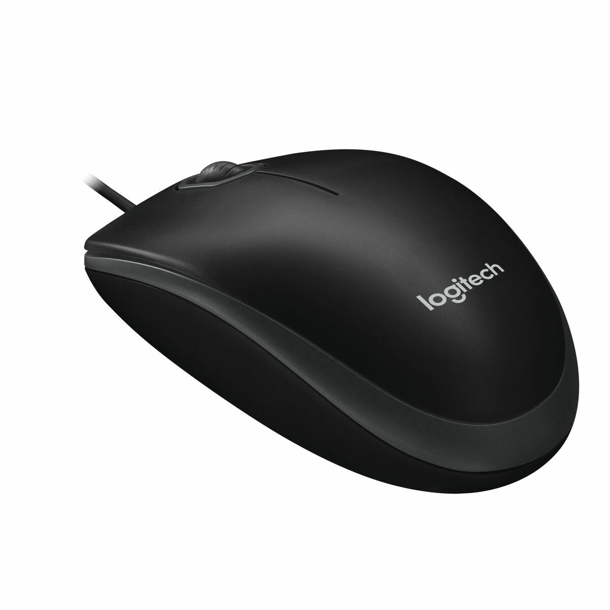 LOGITECH B100 Mouse right and left-handed optical 3 buttons wired USB black