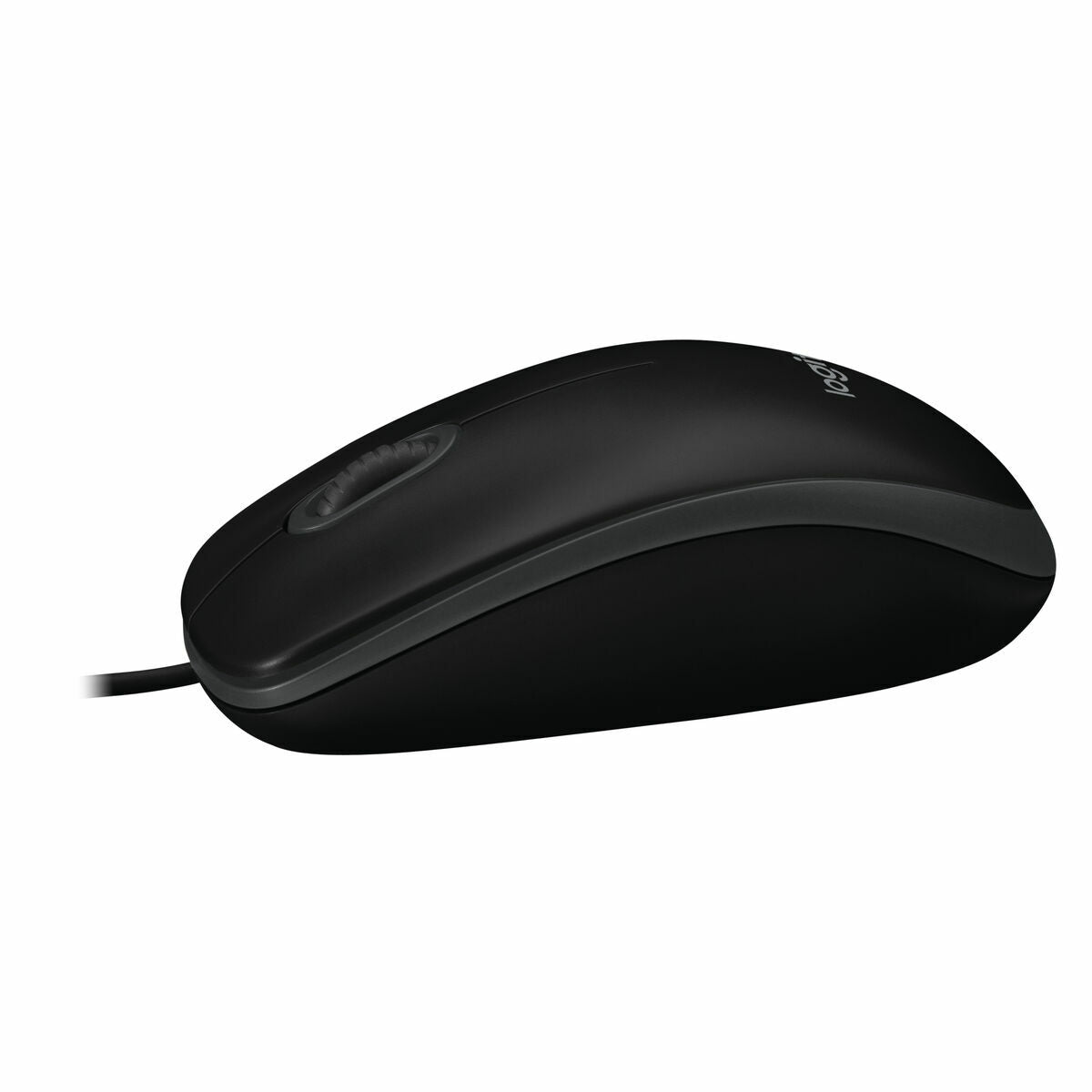 LOGITECH B100 Mouse right and left-handed optical 3 buttons wired USB black