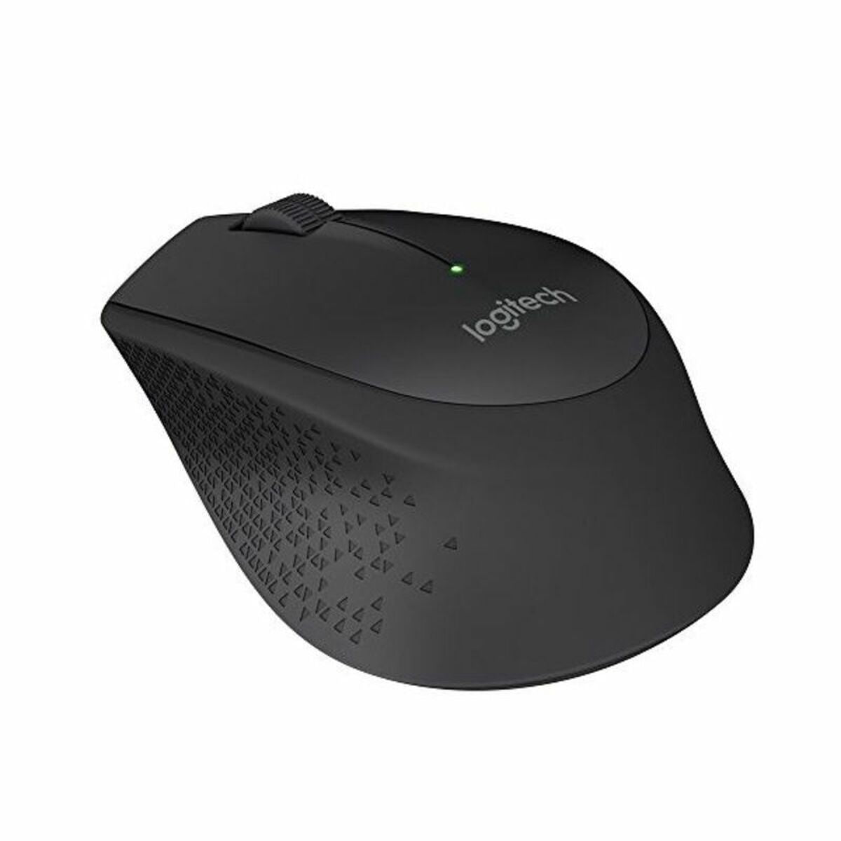 LOGITECH M280 Mouse right-handed optical 3 buttons wireless 2.4 GHz USB wireless receiver black