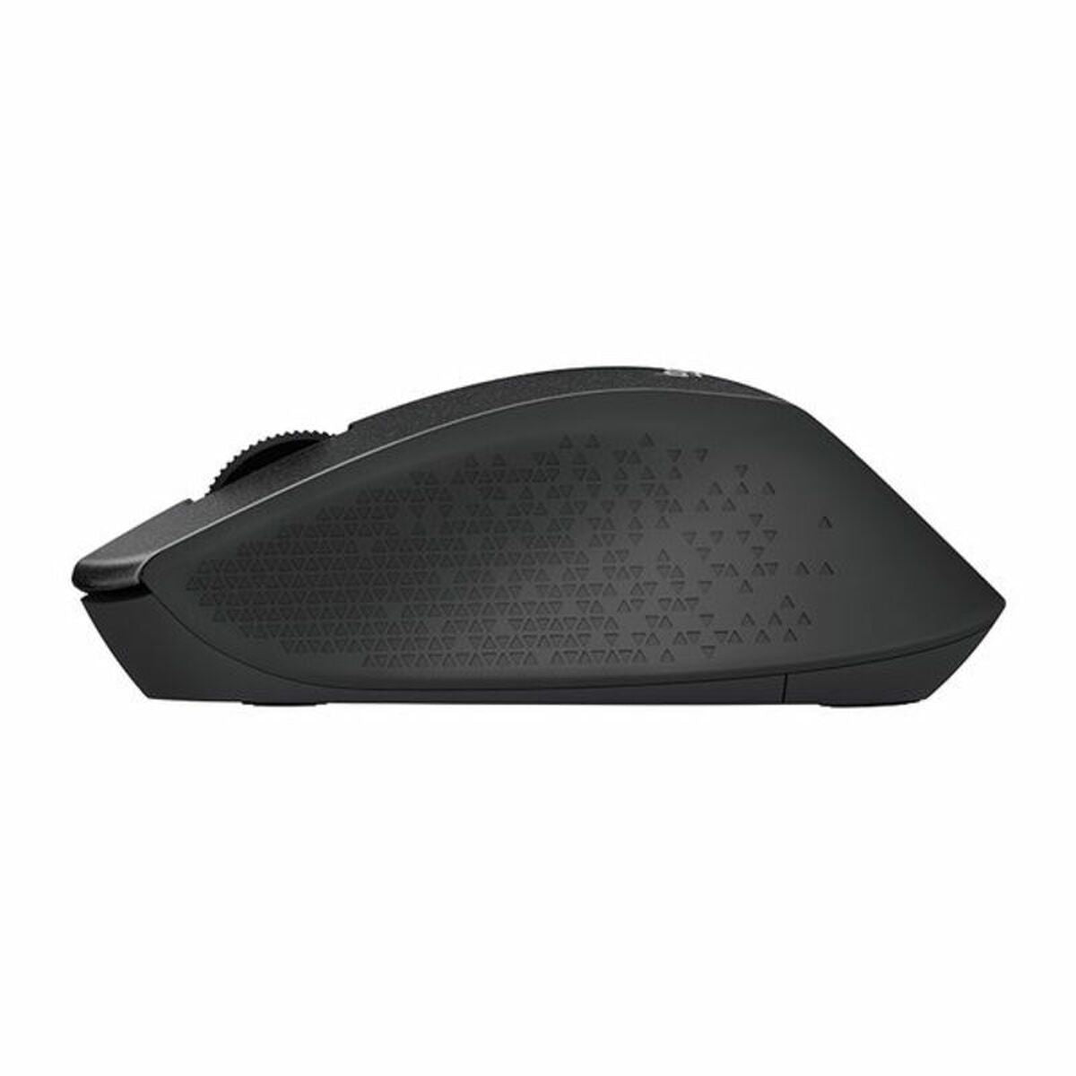 LOGITECH M330 SILENT PLUS Mouse 3 buttons wireless 2.4 GHz USB wireless receiver black