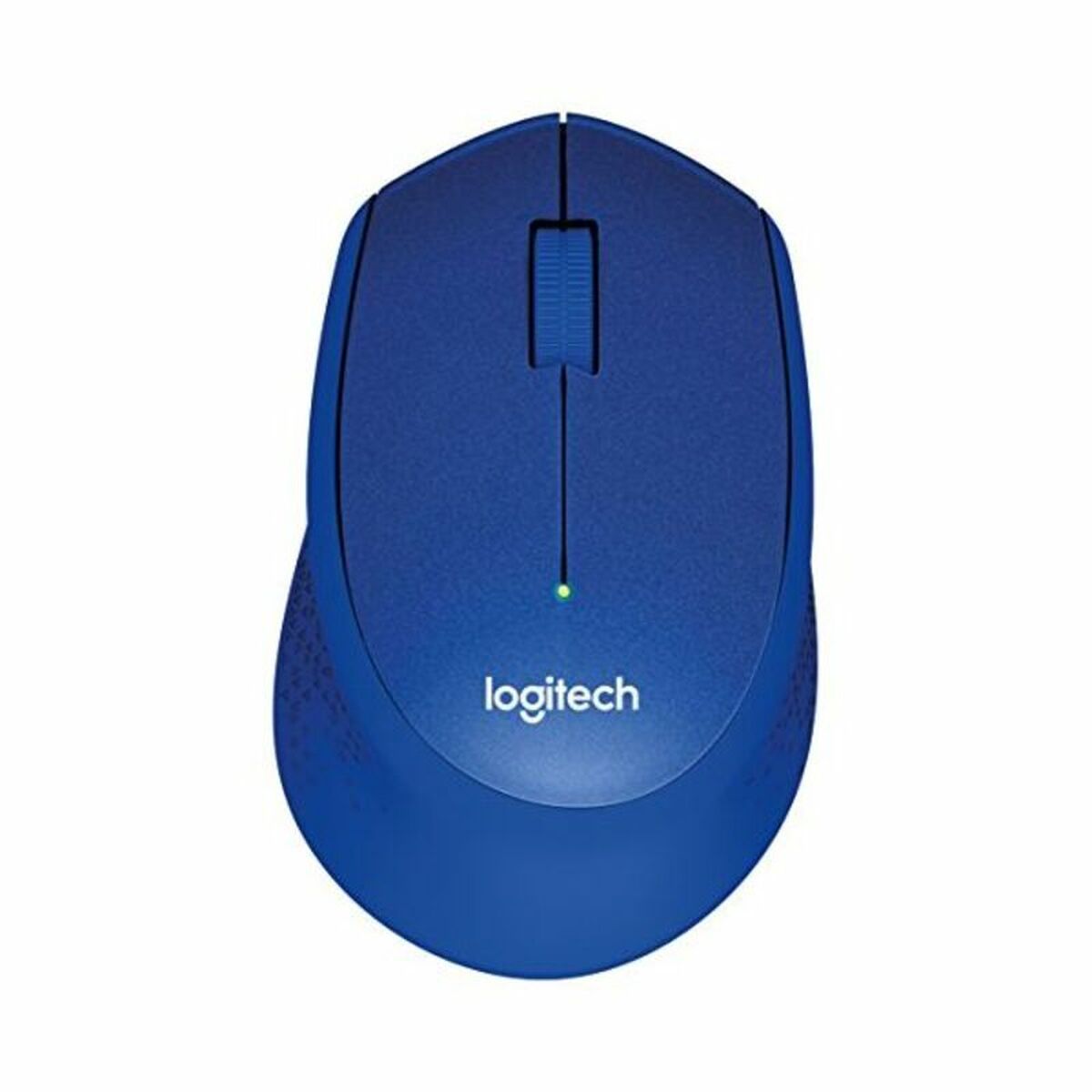 LOGITECH M330 SILENT PLUS Mouse 3 buttons wireless 2.4 GHz USB wireless receiver blue