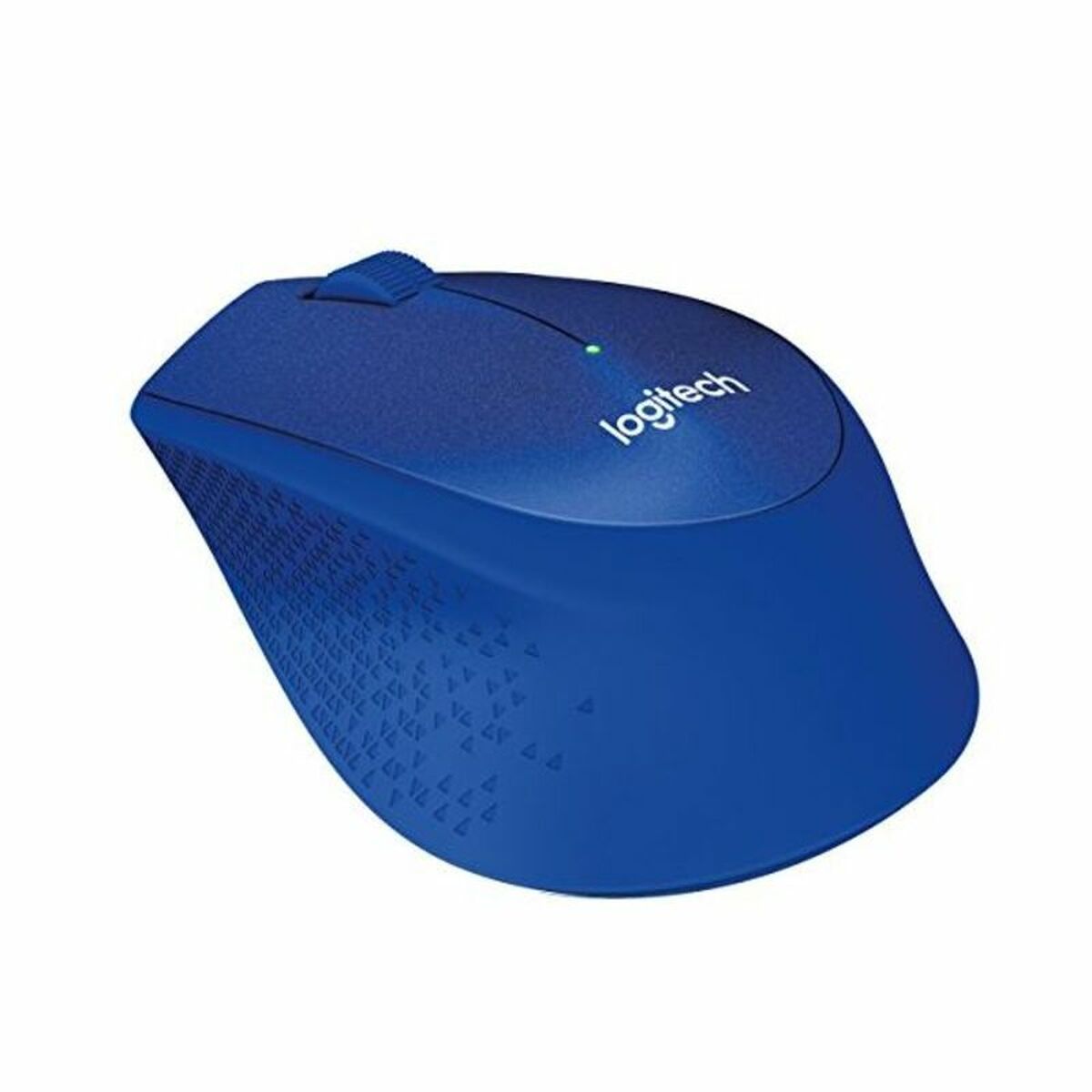 LOGITECH M330 SILENT PLUS Mouse 3 buttons wireless 2.4 GHz USB wireless receiver blue