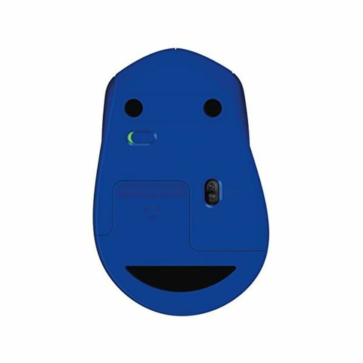LOGITECH M330 SILENT PLUS Mouse 3 buttons wireless 2.4 GHz USB wireless receiver blue