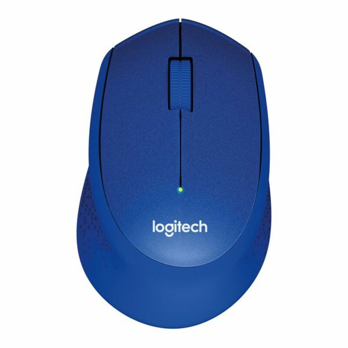 LOGITECH M330 SILENT PLUS Mouse 3 buttons wireless 2.4 GHz USB wireless receiver blue