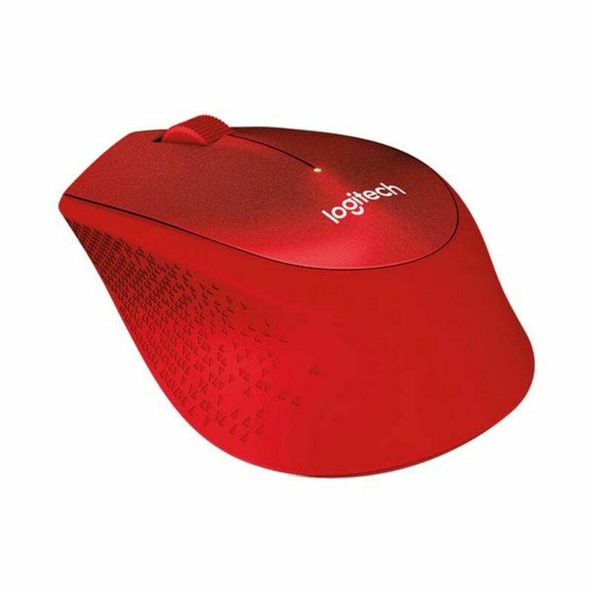 LOGITECH M330 SILENT PLUS Mouse 3 buttons wireless 2.4 GHz USB wireless receiver red