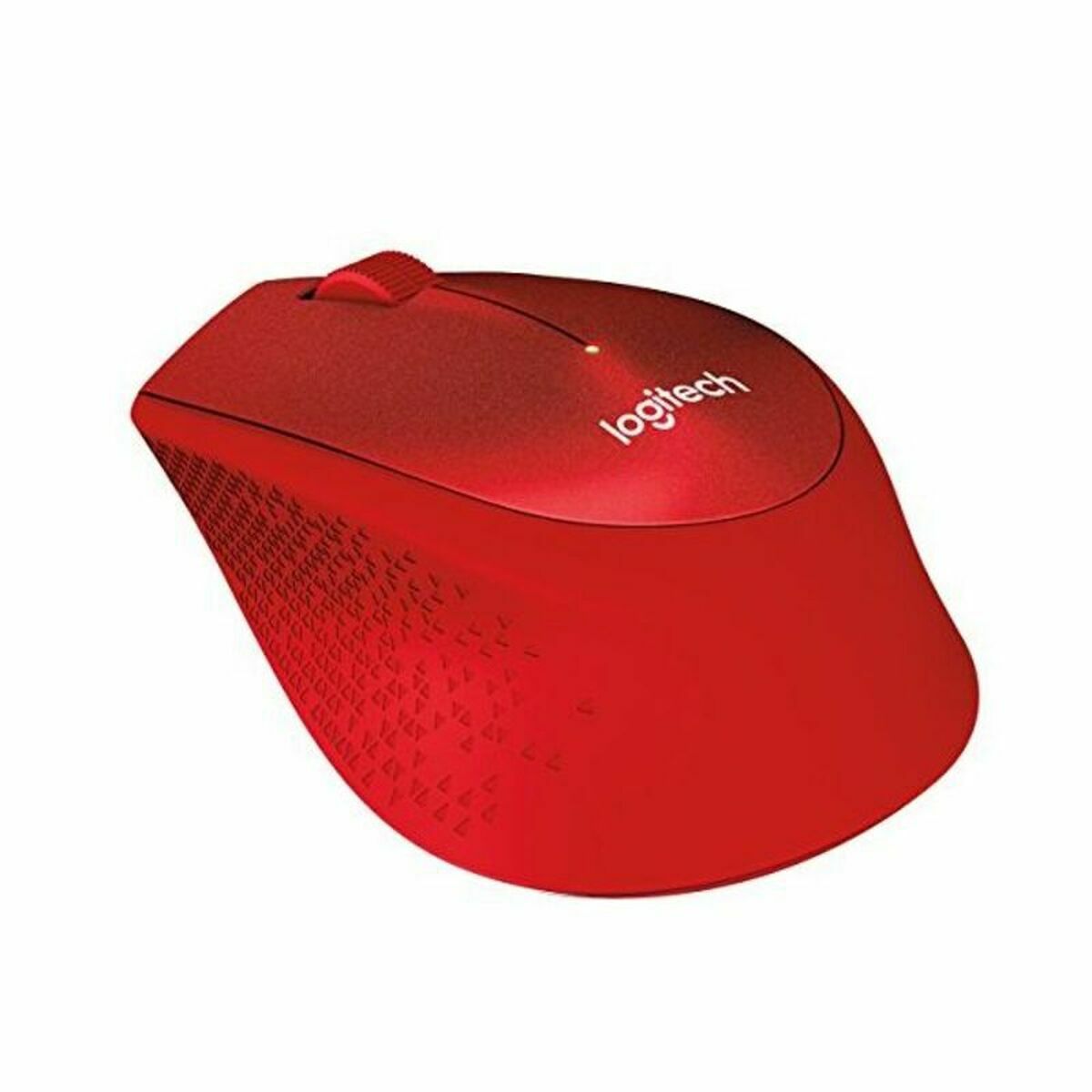 LOGITECH M330 SILENT PLUS Mouse 3 buttons wireless 2.4 GHz USB wireless receiver red