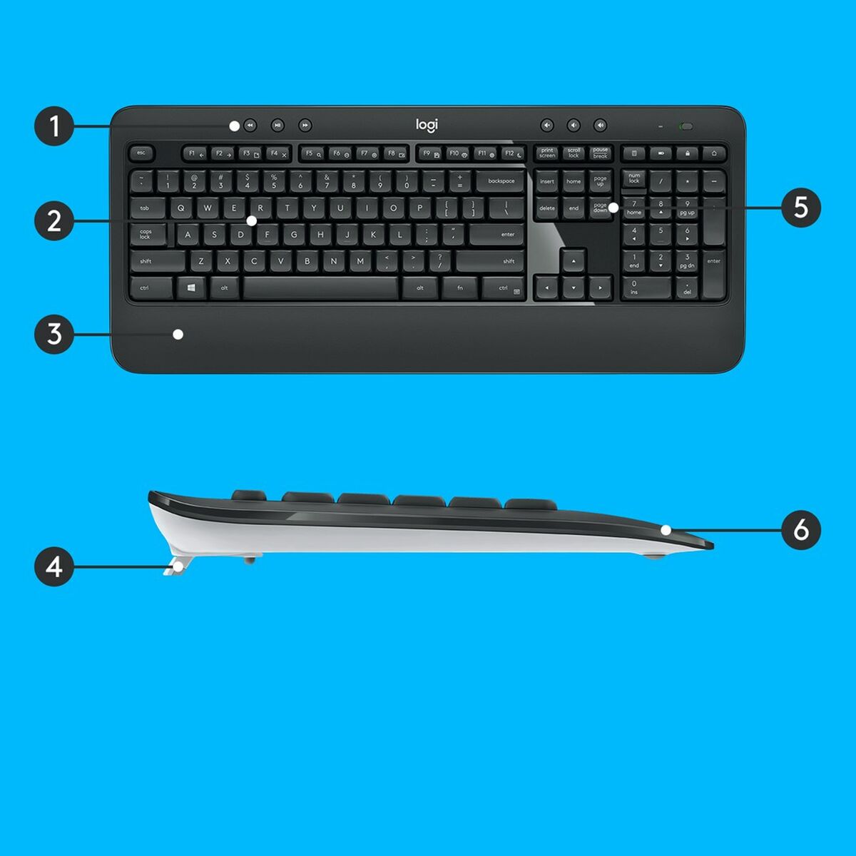 Logitech 920-008685 clavier Souris incluse Universel RF sans fil QWERTY US International Noir