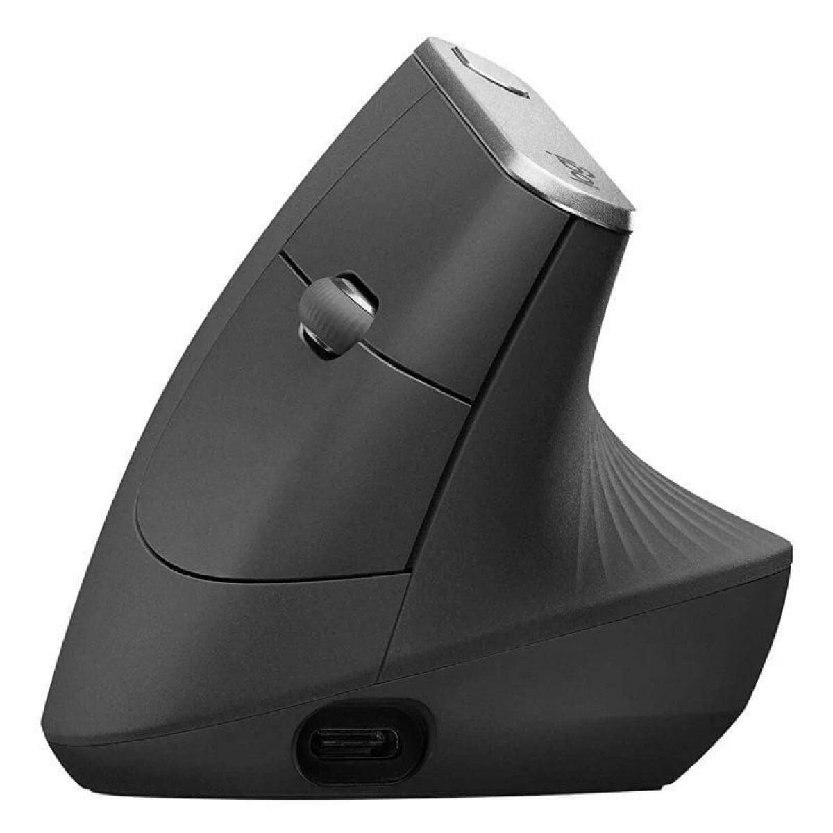 LOGITECH MX Vertical Vertical mouse ergonomic optical 6 buttons wireless wired Bluetooth 2.4 GHz USB wireless receiver graphite