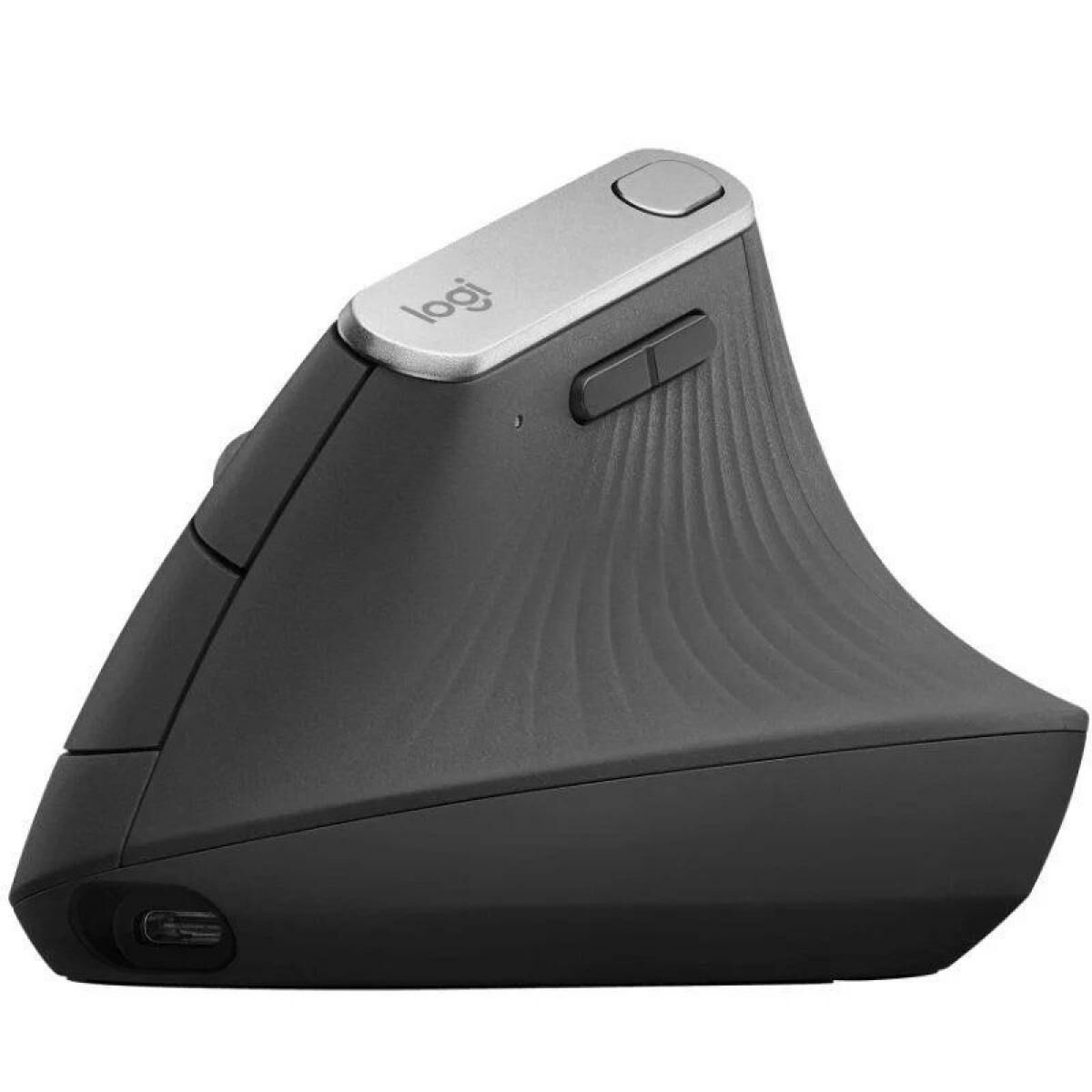 LOGITECH MX Vertical Vertical mouse ergonomic optical 6 buttons wireless wired Bluetooth 2.4 GHz USB wireless receiver graphite