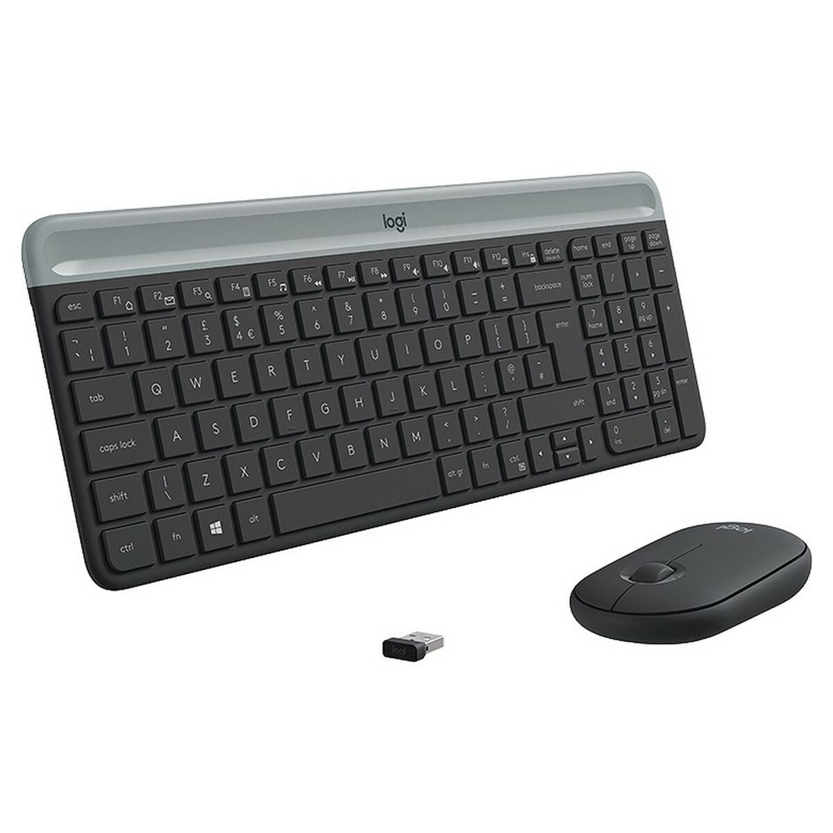 LOGITECH Slim Wireless Keyboard and Mouse Combo MK470 - GRAPHITE - FRA - CENTRAL