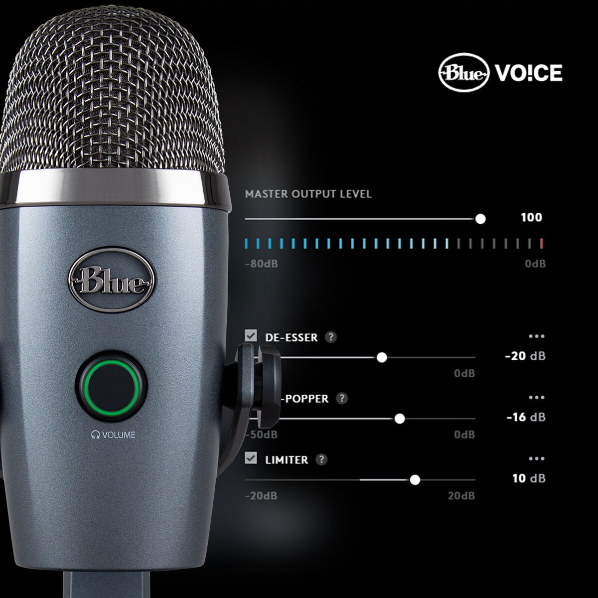 LOGITECH Blue Yeti Nano USB Mic - BLACK - EMEA