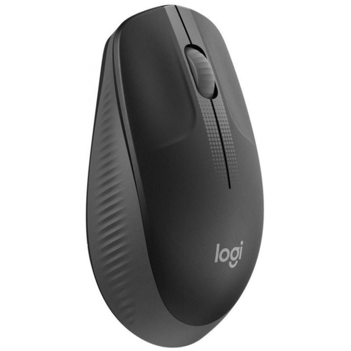LOGITECH M190 Mouse optical 3 buttons wireless USB wireless receiver charcoal