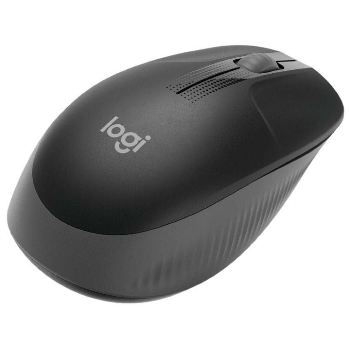 LOGITECH M190 Mouse optical 3 buttons wireless USB wireless receiver charcoal