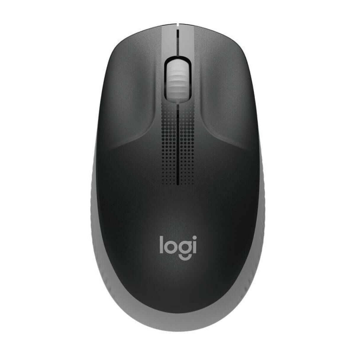 LOGITECH M190 Mouse optical 3 buttons wireless USB wireless receiver mid grey