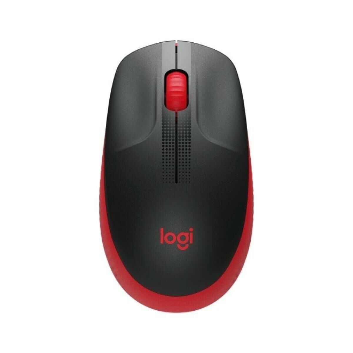 LOGITECH M190 Mouse optical 3 buttons wireless USB wireless receiver red