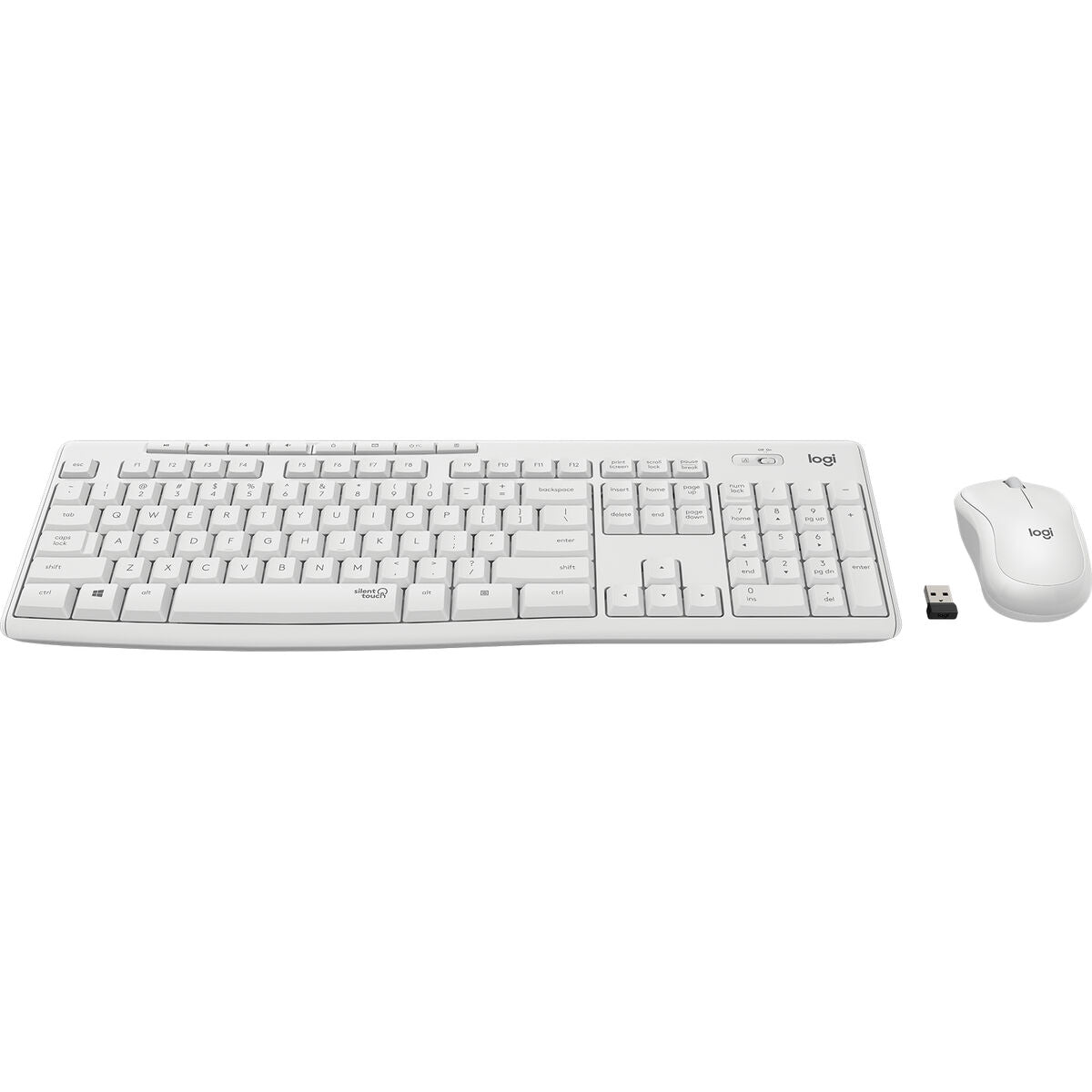 LOGITECH MK295 Silent Wireless Combo - OFF WHITE - FRA - CENTRAL