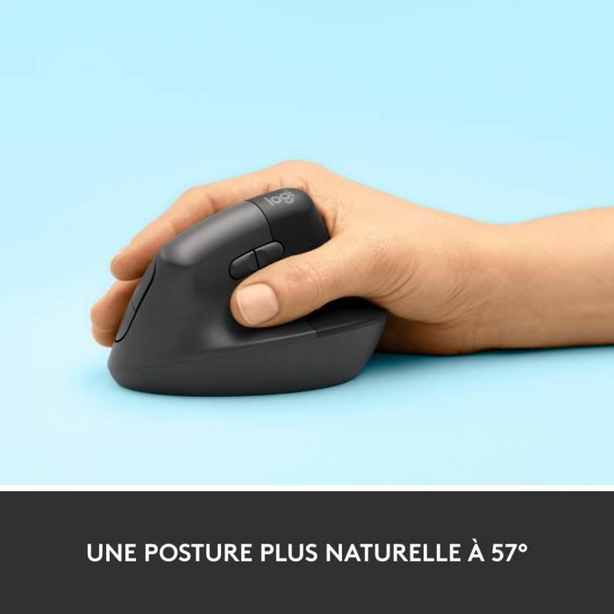 LOGITECH Lift Vertical Ergonomic Mouse Vertical mouse ergonomic optical 6 buttons wireless Bluetooth 2.4 GHz Bolt USB