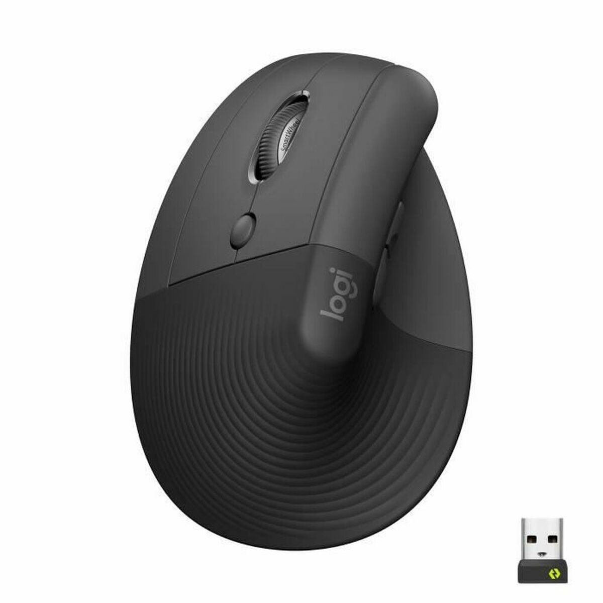 LOGITECH Lift Vertical Ergonomic Mouse Vertical mouse ergonomic left-handed optical 6 buttons wireless Bluetooth 2.4 GHz