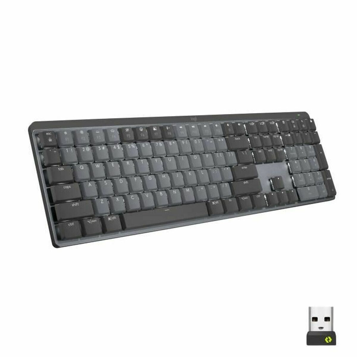 LOGITECH MX Mechanical Wireless Illuminated Performance Keyboard - GRAPHITE - (FR) - 2.4GHZ/BT - N/A - CENTRAL - TACTILE