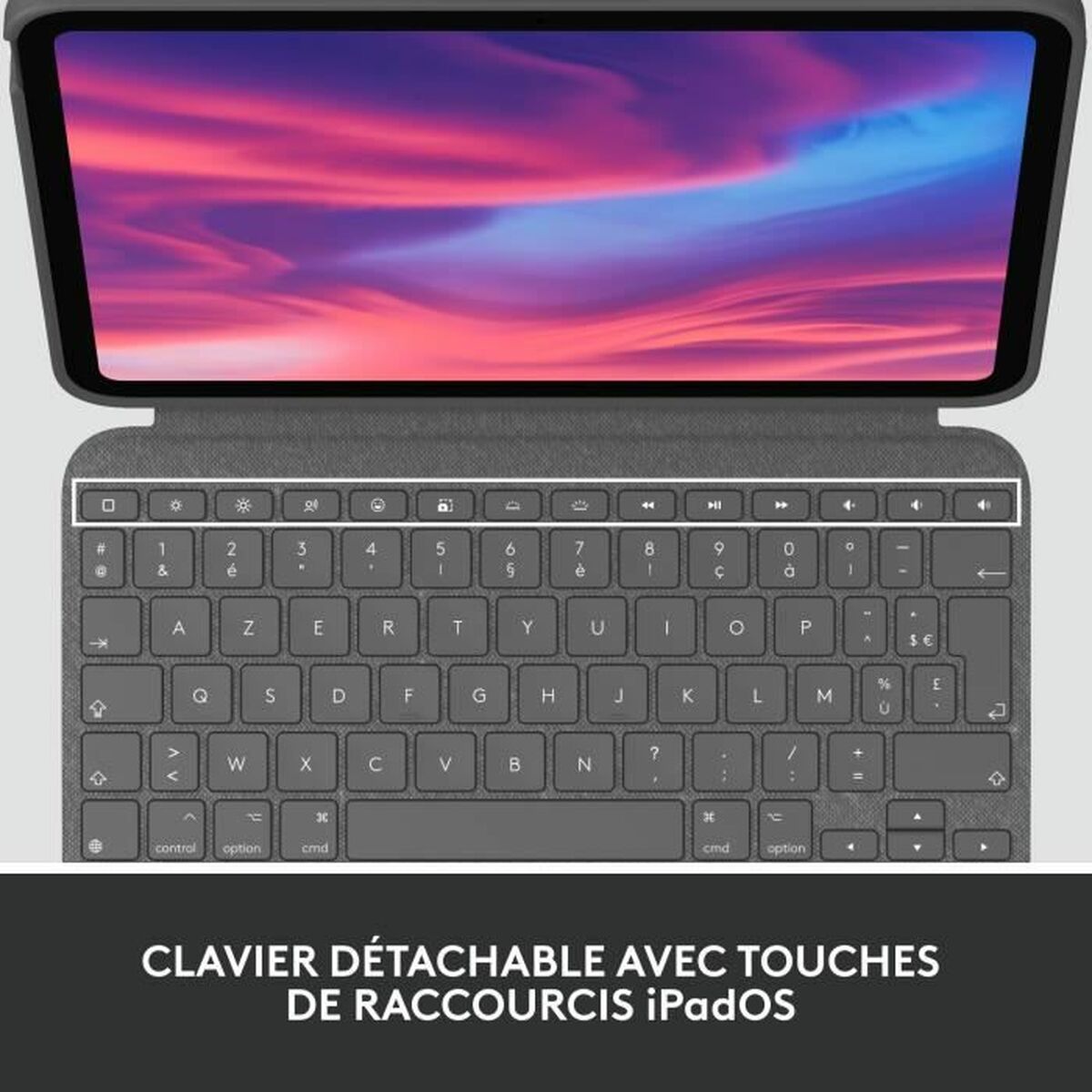 LOGITECH Combo Touch for iPad 10th gen - OXFORD GREY - (FR) - CENTRAL