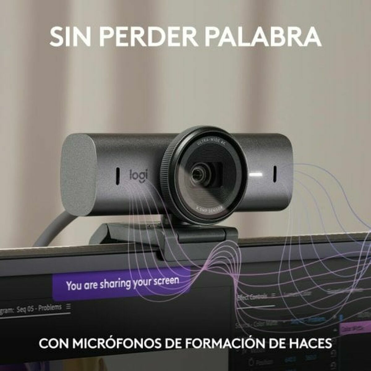 LOGITECH Master Series MX Brio Live streaming camera colour 8.5 MP 3840 x 2160 1080p 4K audio wired USB-C
