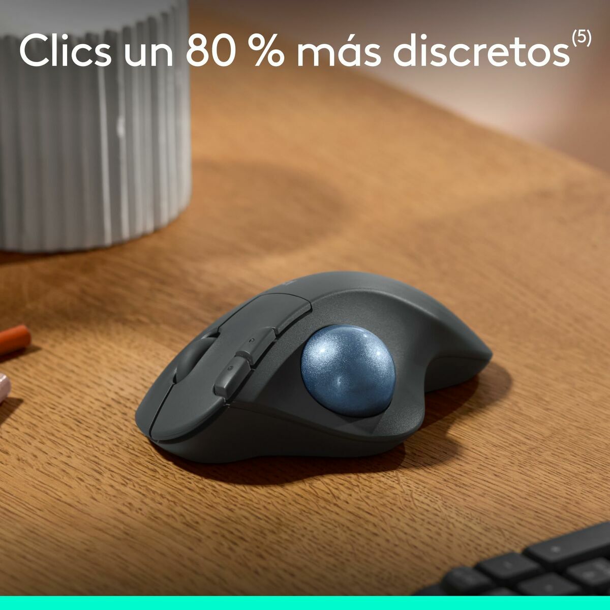 LOGITECH ERGO M575S Wireless Trackball - Graphite + Blue Ball