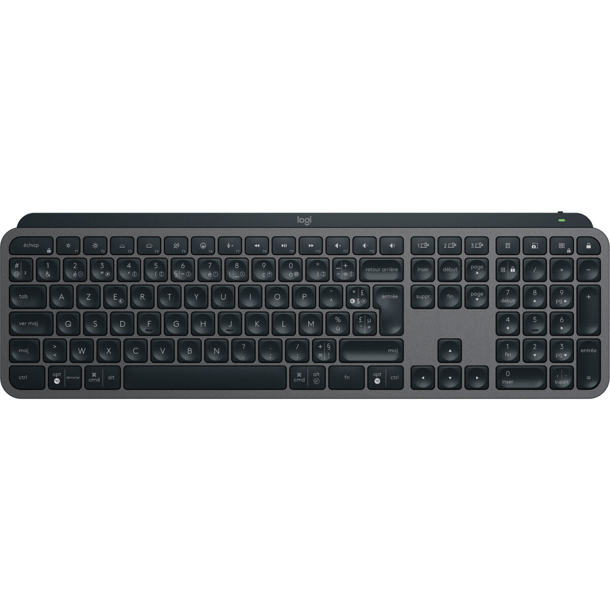 LOGITECH MX Keys S - GRAPHITE - (FRA) - BT - N/A - CENTRAL-419