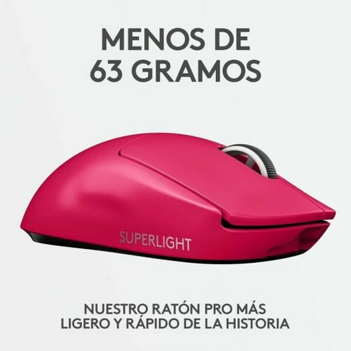 LOGITECH G PRO X SUPERLIGHT 2 Mouse gaming optical 5 buttons wireless 2.4 GHz USB LIGHTSPEED receiver pink