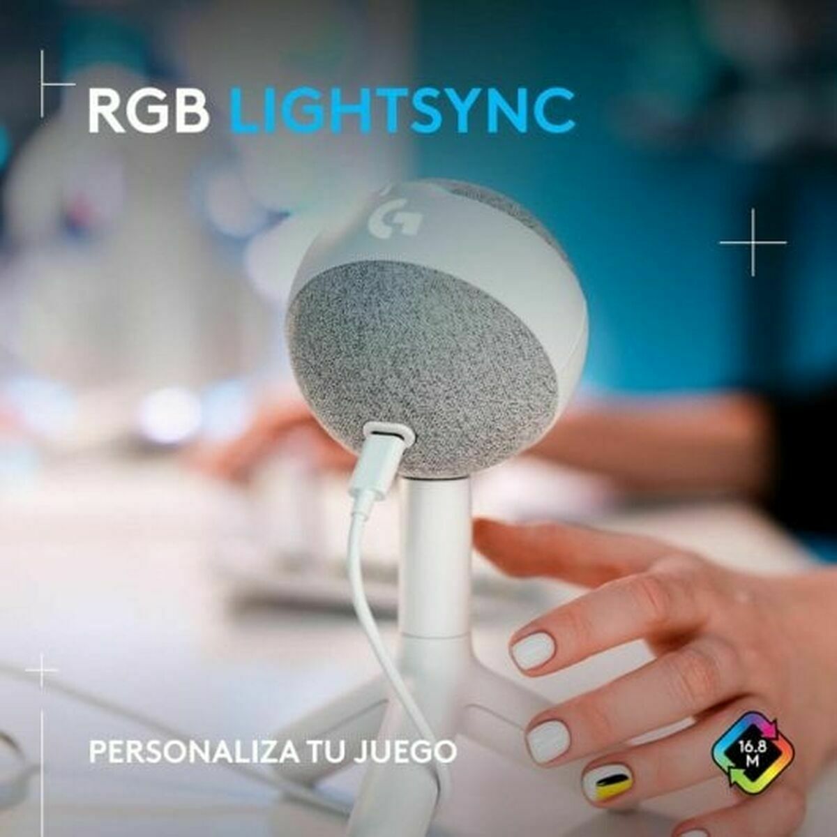 Logitech G Yeti Orb Blanc Microphone de table