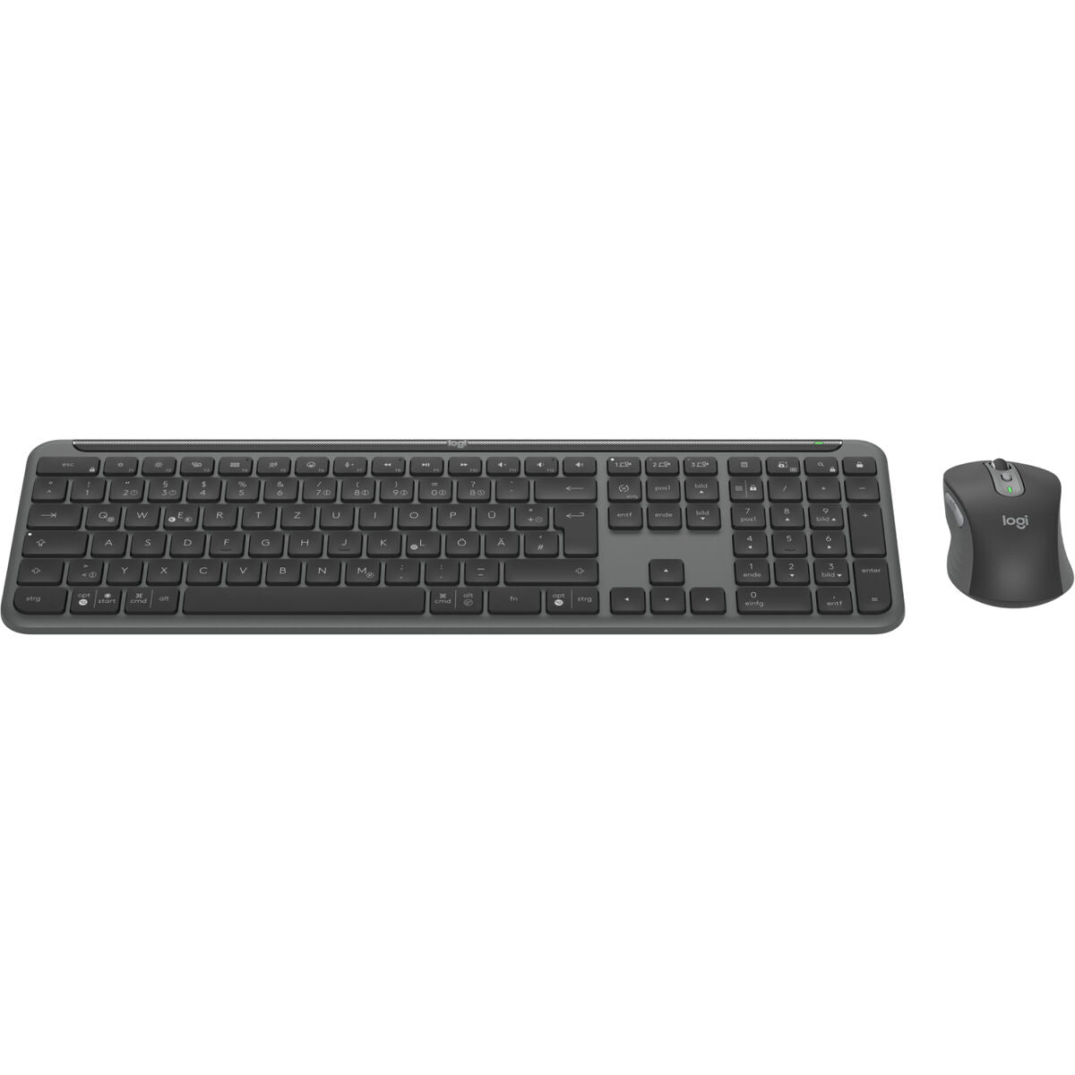 Logitech Signature Slim MK950 for Business clavier Souris incluse Bureau RF sans fil + Bluetooth QWERTZ Allemand Graphite