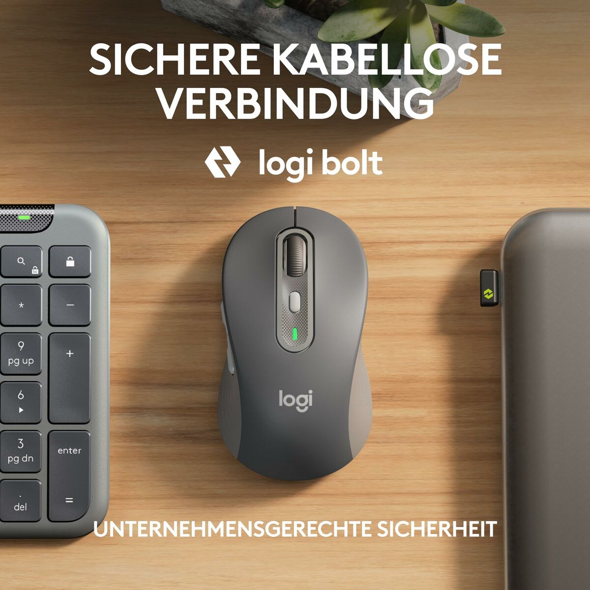 Logitech Signature Slim MK950 for Business clavier Souris incluse Bureau RF sans fil + Bluetooth QWERTZ Allemand Graphite