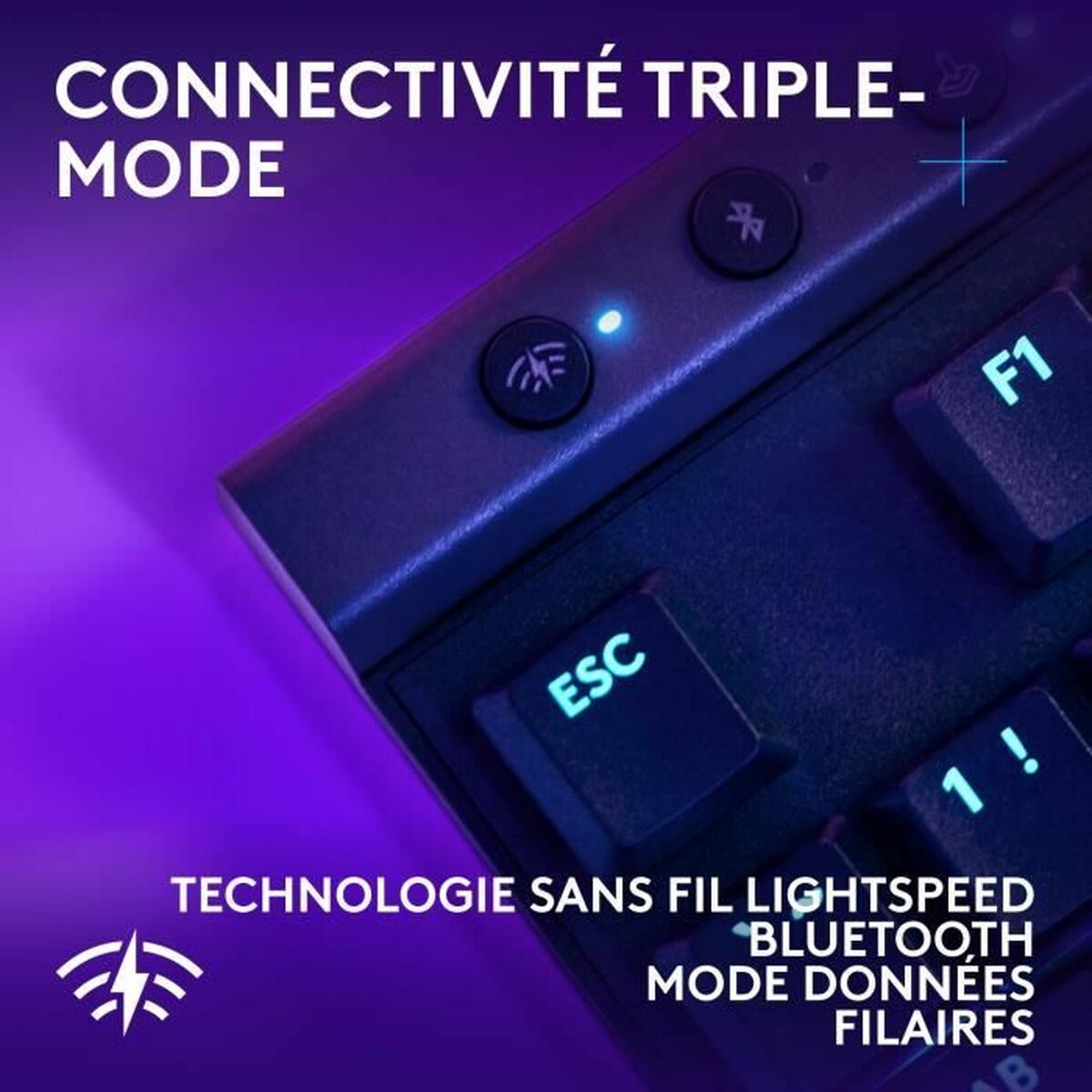LOGITECH G515 LIGHTSPEED TKL Black (FR)