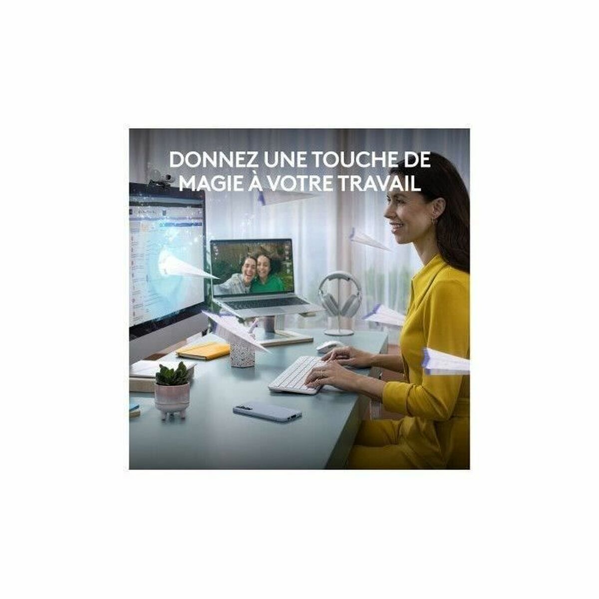 LOGITECH Signature Slim Combo MK950 - Off White - CENTRAL-419 (FR)