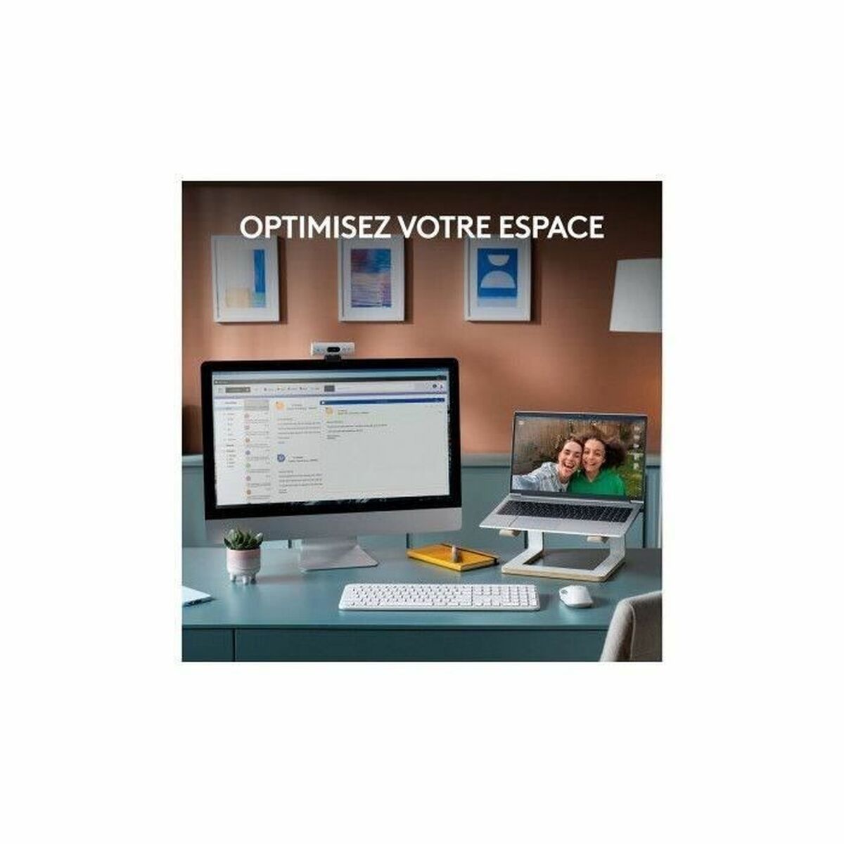 LOGITECH Signature Slim Combo MK950 - Off White - CENTRAL-419 (FR)