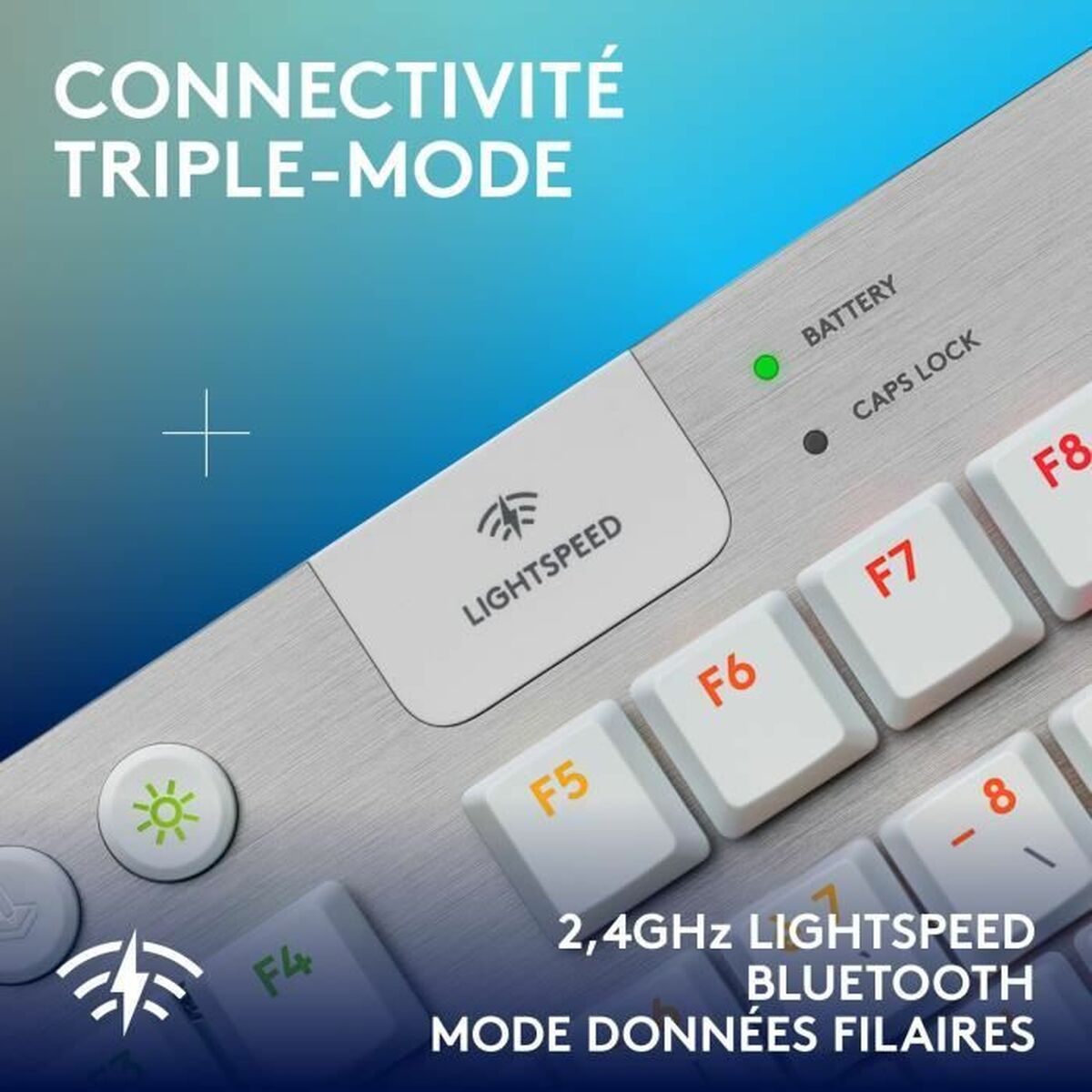 LOGITECH G915 X LIGHTSPEED TKL Wireless Gaming Keyboard White (FR)