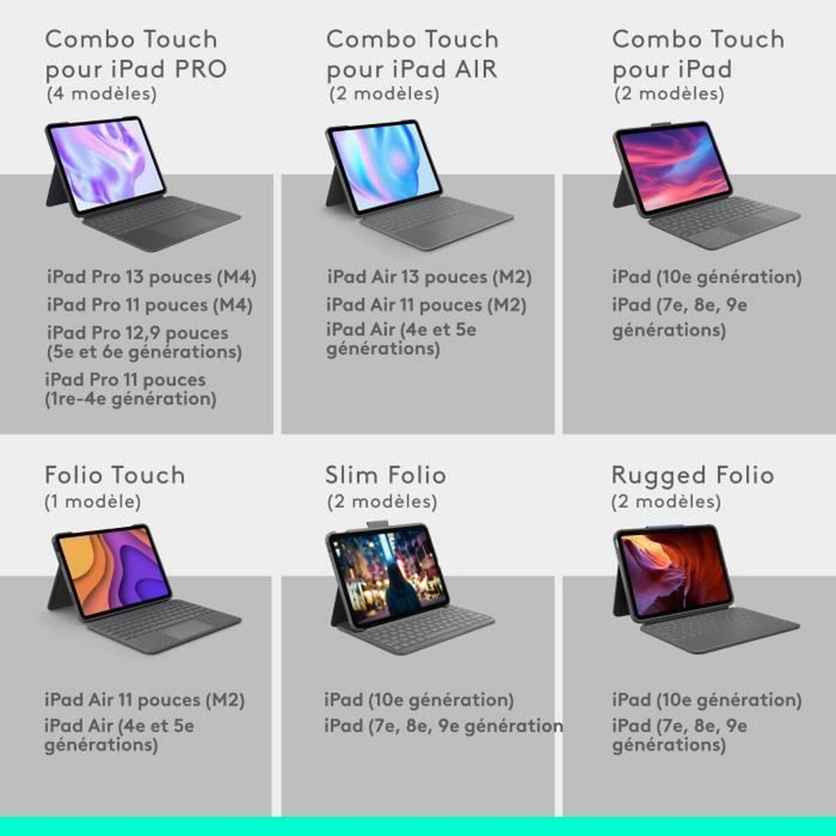 LOGITECH Combo Touch for iPad Pro 13p M4 GRAPHITE (FRA)
